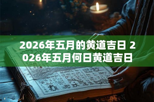 2026年五月的黄道吉日 2026年五月何日黄道吉日