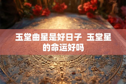 玉堂曲星是好日子  玉堂星的命运好吗