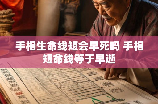 手相生命线短会早死吗 手相短命线等于早逝