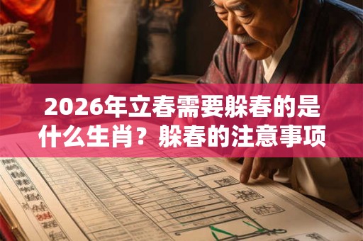 2026年立春需要躲春的是什么生肖?躲春的注意事项 2026年立春需要躲春的是什么生肖?躲春的注意事项