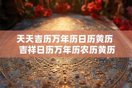 天天吉历万年历日历黄历  吉祥日历万年历农历黄历