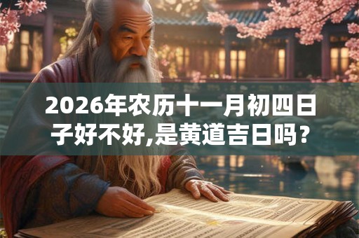 2026年农历十一月初四日子好不好,是黄道吉日吗？