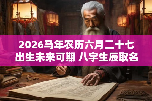 2026马年农历六月二十七出生未来可期 八字生辰取名参考