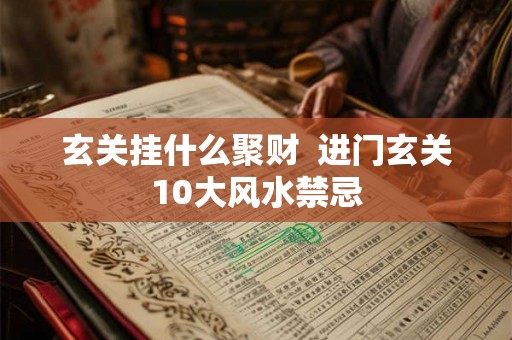 玄关挂什么聚财  进门玄关10大风水禁忌