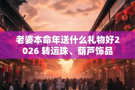 老婆本命年送什么礼物好2026 转运珠、葫芦饰品