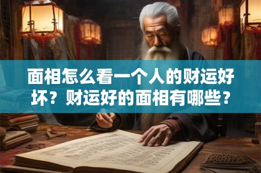 面相怎么看一个人的财运好坏？财运好的面相有哪些？