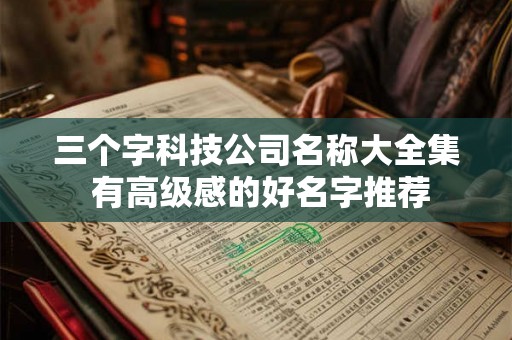 三个字科技公司名称大全集 有高级感的好名字推荐