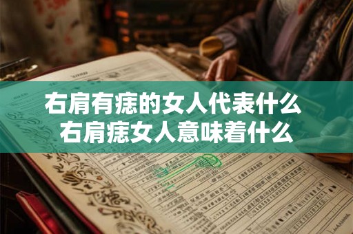 右肩有痣的女人代表什么 右肩痣女人意味着什么