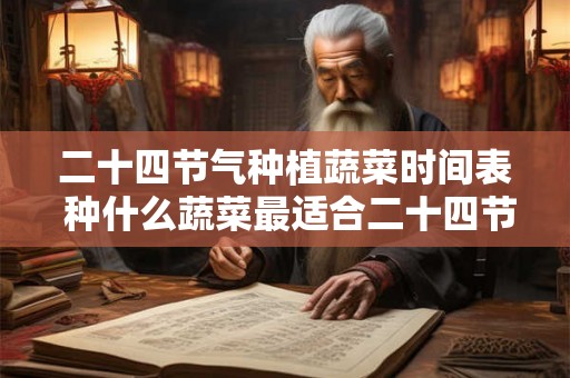 二十四节气种植蔬菜时间表 种什么蔬菜最适合二十四节气时间表