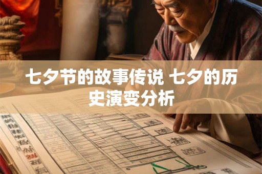 七夕节的故事传说 七夕的历史演变分析