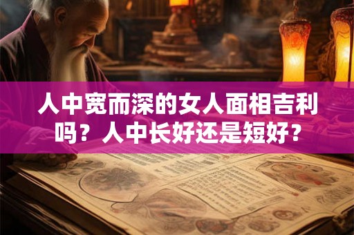 人中宽而深的女人面相吉利吗？人中长好还是短好？