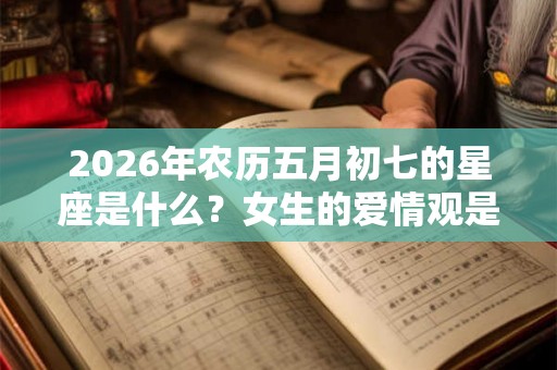 2026年农历五月初七的星座是什么？女生的爱情观是什么？