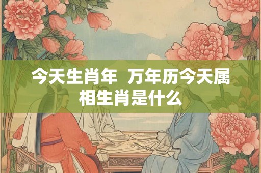 今天生肖年  万年历今天属相生肖是什么