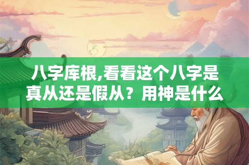 八字库根,看看这个八字是真从还是假从?用神是什么? 八字库根,看看这个八字是真从还是假从?用神是什么?