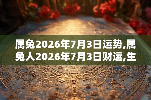 属兔2026年7月3日运势,属兔人2026年7月3日财运,生肖兔2026年7月3日运势