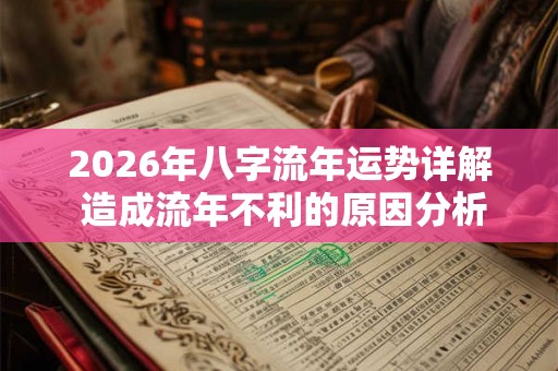2026年八字流年运势详解 造成流年不利的原因分析