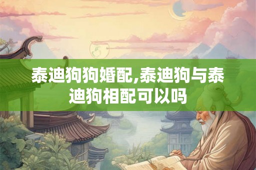 泰迪狗狗婚配,泰迪狗与泰迪狗相配可以吗 泰迪狗狗婚配,泰迪狗与泰迪狗相配可以吗