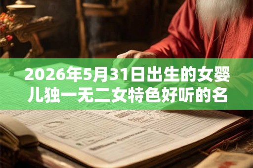 2026年5月31日出生的女婴儿独一无二女特色好听的名字推荐