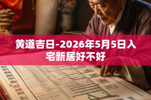 黄道吉日-2026年5月5日入宅新居好不好 黄道吉日-2026年5月5日入宅新居好不好