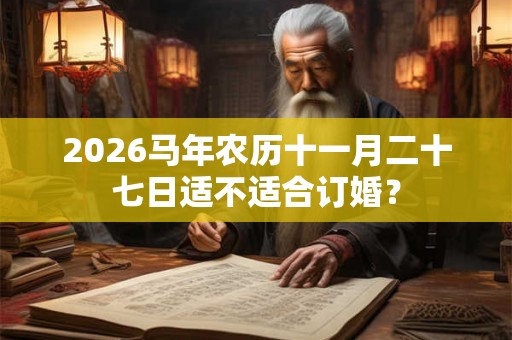 2026马年农历十一月二十七日适不适合订婚？