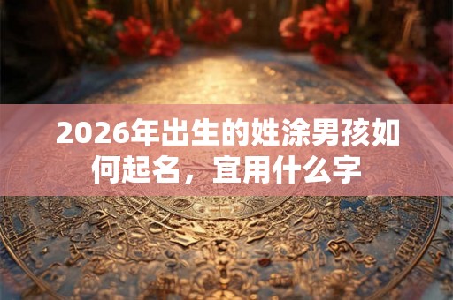 2026年出生的姓涂男孩如何起名,宜用什么字 2026年出生的姓涂男孩如何起名,宜用什么字