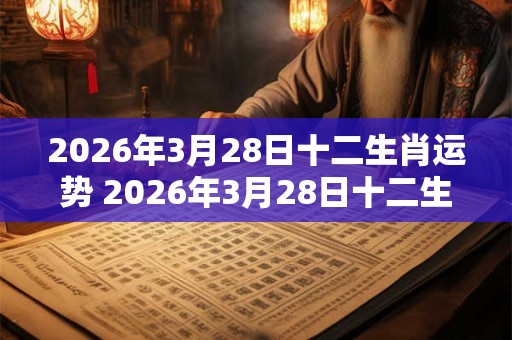 2026年3月28日十二生肖运势 2026年3月28日十二生肖运势如何