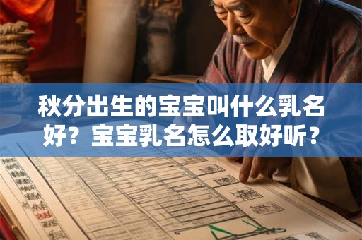 秋分出生的宝宝叫什么乳名好?宝宝乳名怎么取好听? 秋分出生的宝宝叫什么乳名好?宝宝乳名怎么取好听?
