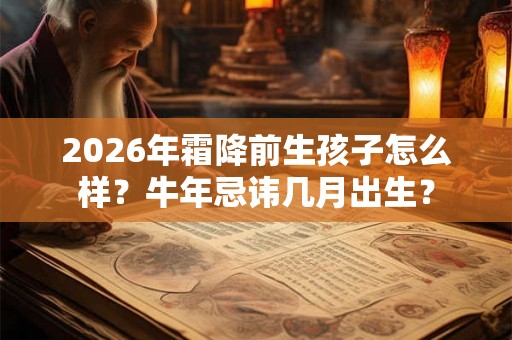2026年霜降前生孩子怎么样？牛年忌讳几月出生？
