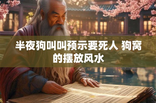 半夜狗叫叫预示要死人 狗窝的摆放风水