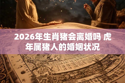 2026年生肖猪会离婚吗 虎年属猪人的婚姻状况