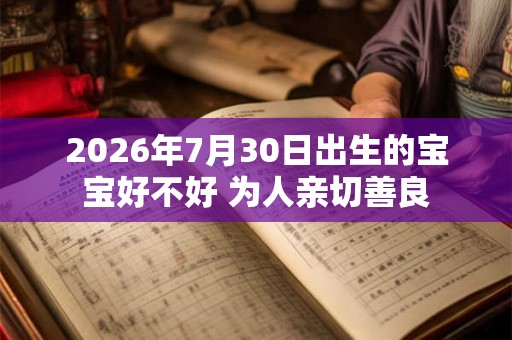 2026年7月30日出生的宝宝好不好 为人亲切善良