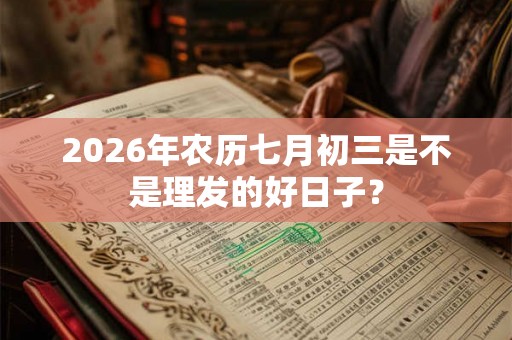 2026年农历七月初三是不是理发的好日子? 2026年农历七月初三是不是理发的好日子?