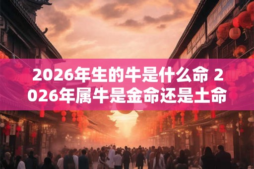 2026年生的牛是什么命 2026年属牛是金命还是土命