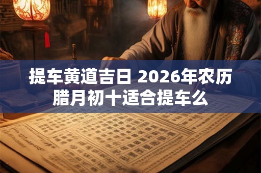 提车黄道吉日 2026年农历腊月初十适合提车么