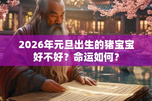 2026年元旦出生的猪宝宝好不好?命运如何? 2026年元旦出生的猪宝宝好不好?命运如何?
