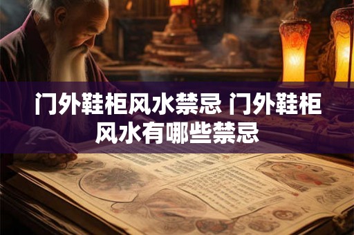 门外鞋柜风水禁忌 门外鞋柜风水有哪些禁忌