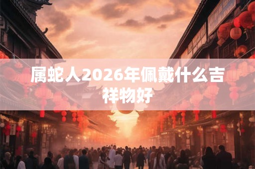 属蛇人2026年佩戴什么吉祥物好