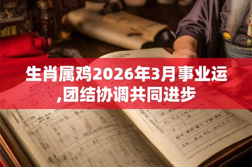生肖属鸡2026年3月事业运,团结协调共同进步