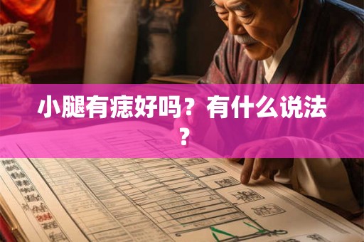 小腿有痣好吗？有什么说法？