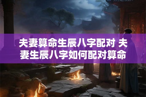 夫妻算命生辰八字配对 夫妻生辰八字如何配对算命 夫妻算命生辰八字配对 夫妻生辰八字如何配对算命