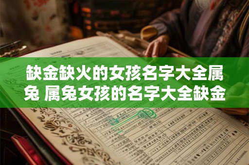 缺金缺火的女孩名字大全属兔 属兔女孩的名字大全缺金缺火的有哪些