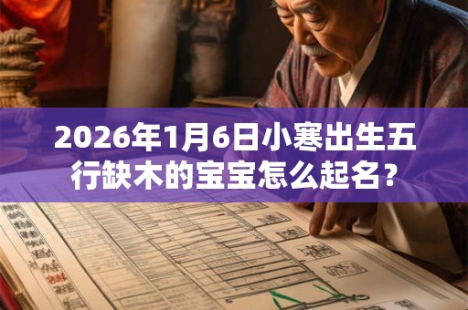 2026年1月6日小寒出生五行缺木的宝宝怎么起名？