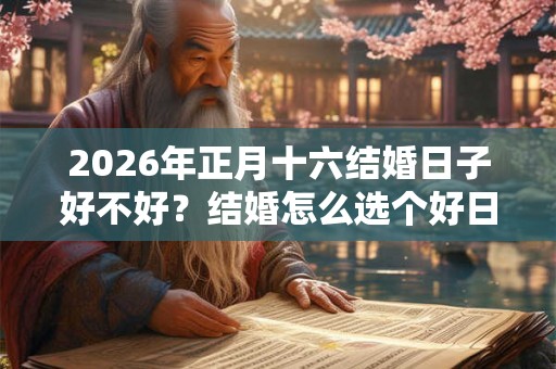 2026年正月十六结婚日子好不好？结婚怎么选个好日子？