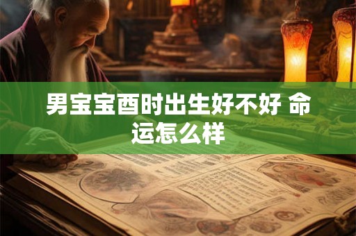 男宝宝酉时出生好不好 命运怎么样