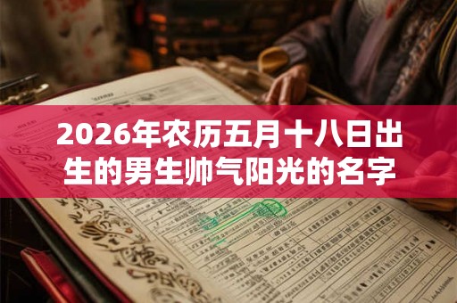 2026年农历五月十八日出生的男生帅气阳光的名字 2026年农历五月十八日出生的男生帅气阳光的名字
