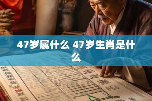 47岁属什么 47岁生肖是什么