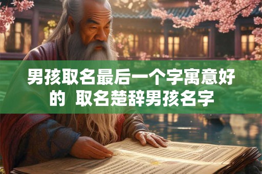 男孩取名最后一个字寓意好的  取名楚辞男孩名字