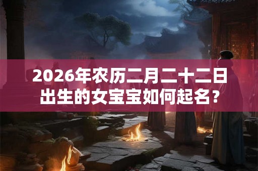 2026年农历二月二十二日出生的女宝宝如何起名? 2026年农历二月二十二日出生的女宝宝如何起名?