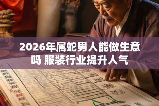 2026年属蛇男人能做生意吗 服装行业提升人气