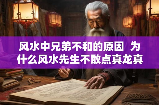 风水中兄弟不和的原因  为什么风水先生不敢点真龙真
